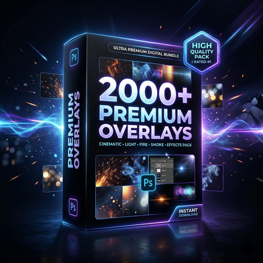 2000+ Premium Overlays Pack | Cinematic Effects Bundle for Pro Editing (Instant Download)
