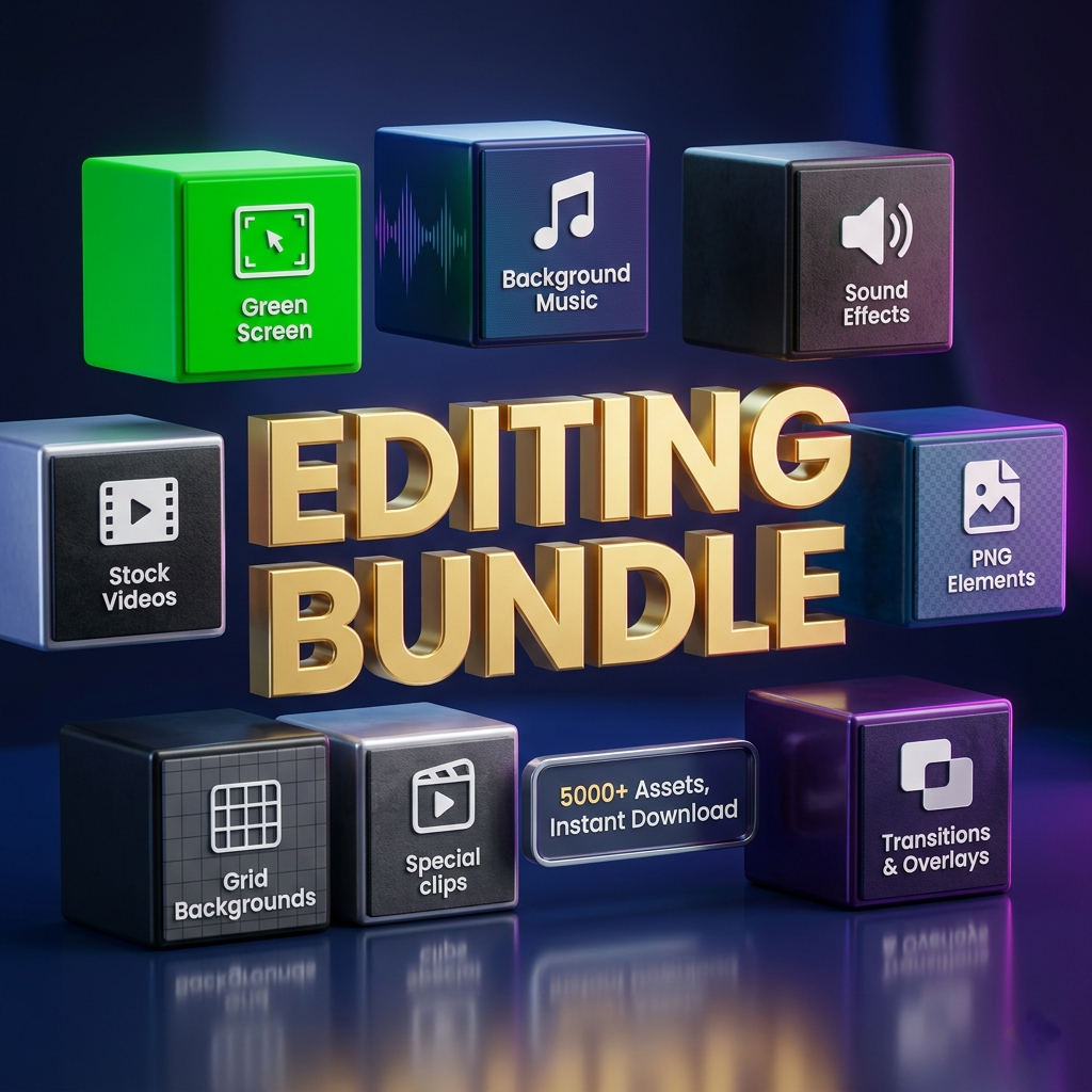 ULTIMATE EDITING BUNDLE 2026 – 5000+ PRO ASSETS | LIFETIME ACCESS | CINEMATIC PACK | VIRAL CONTENT CREATOR MASTER KIT